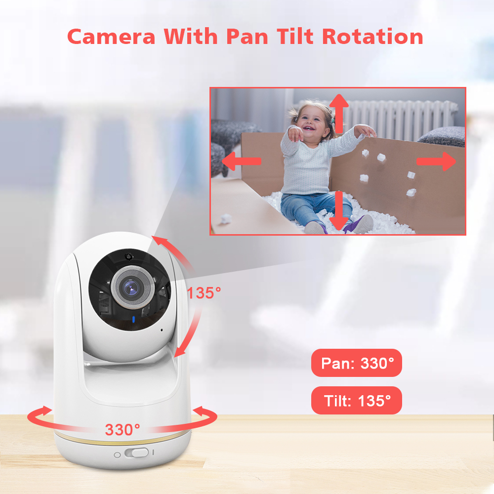 VB803 Baby Monitor 5 Inch 720P - Home Cinema Wireless recension och pris