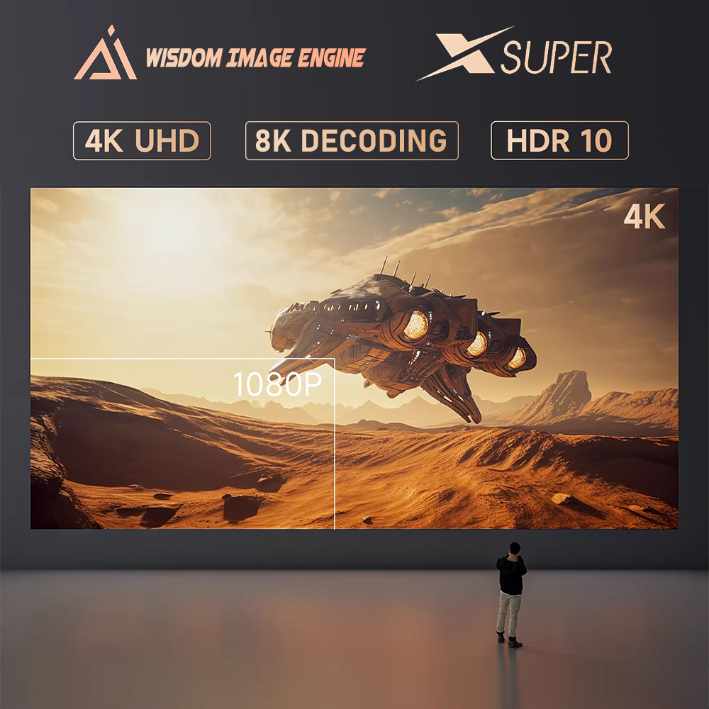 Dangbei F6 DLP 4K Projector Hi - Audio Home Cinema recension och pris