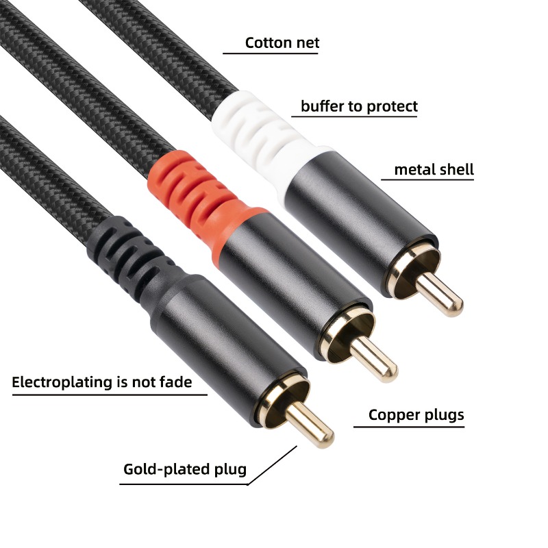 1/2/3M 1 RCA Male To 2 RCA Mal - Audio Home Cinema recension och pris